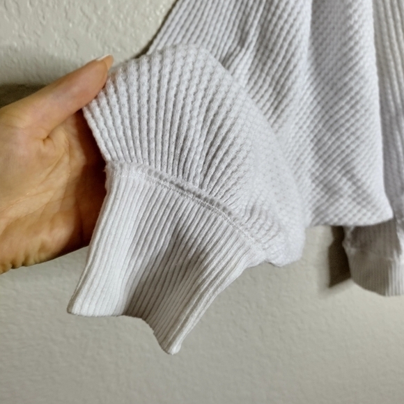 Free People We The Free Westend Thermal Top white sz Xs - Picture 5 of 8